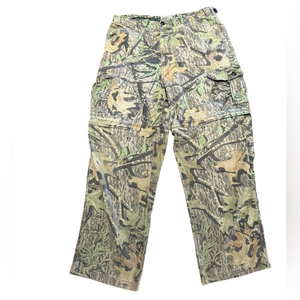 Field Staff by Mossy Oak Convertible to Shorts Camouflage Pants Mens 36 x 31